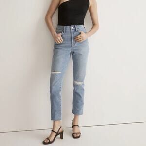Madewell Womens Perfect Vintage Jean Sz 30 High Rise Tapered 90's Light Wash